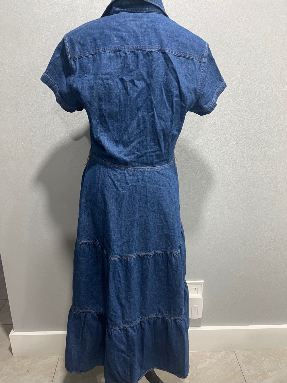 Polo by Ralph Lauren Classic Blue Denim Button-Front Dress - Picture 5 of 5